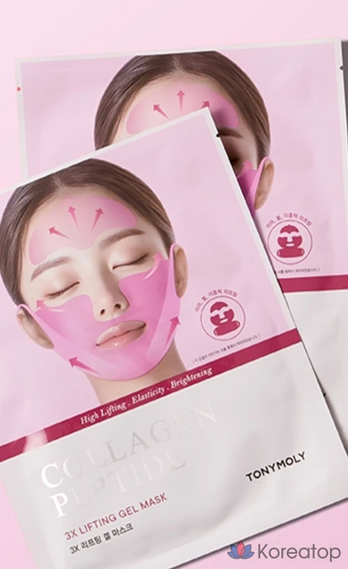 Гидрогелевая маска для лица Tony Moly Collagen Peptide 3X Lifting Gel Mask, 20 шт., фото 5
