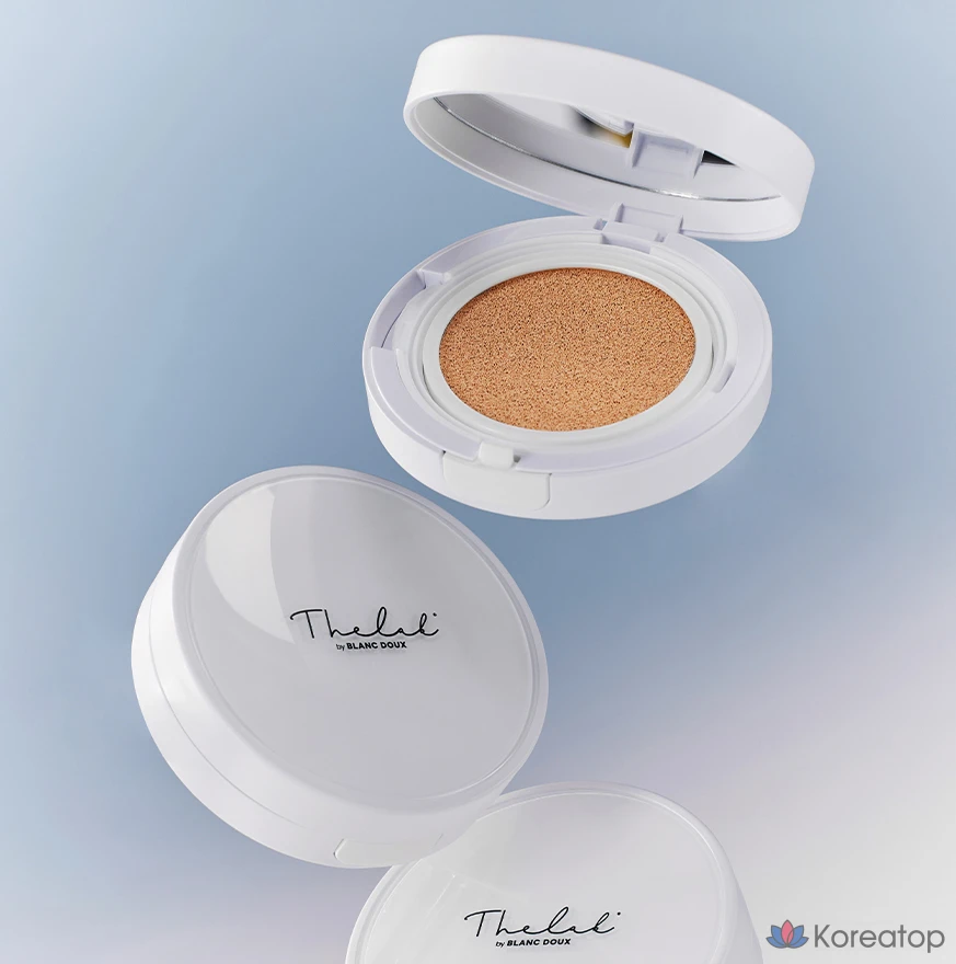 Кушон-фундация THE LAB by blanc doux Oligo Hyaluronic Acid Healthy Cream Cushion Foundation, оттенок 02 Beige, 12 г + 12 г, 1 шт.