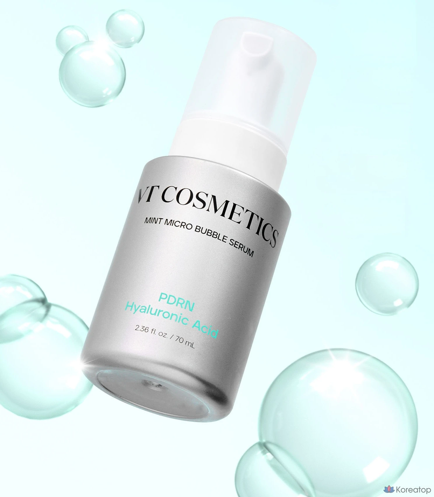 Сыворотка VT Cosmetics PDRN Hyaluronic Acid Mint Micro Bubble Serum, 70 мл, 1 шт.