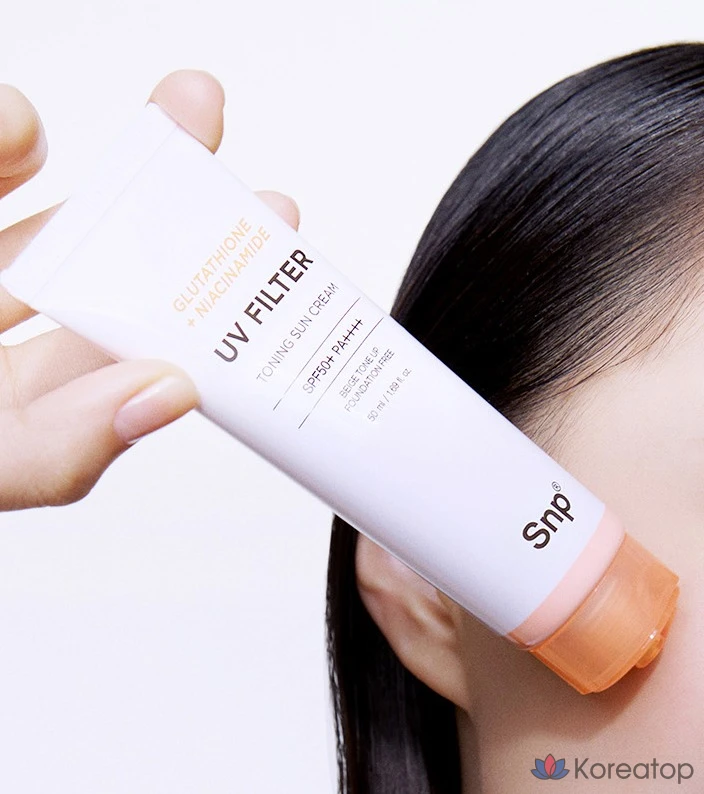 Солнцезащитный крем SNP Glutathione Niacinamide UV Filter Toning Tone-Up SPF50+ PA++++, 50 мл, 1 шт.