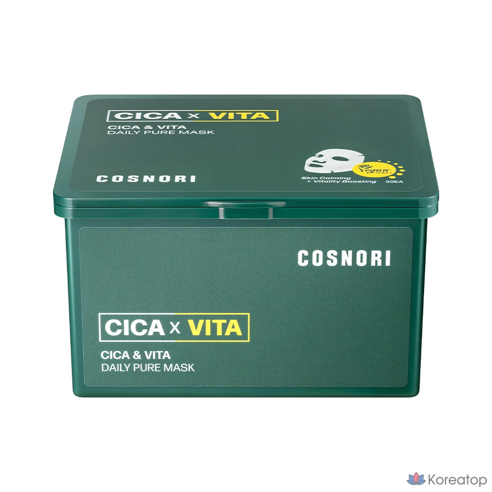 Тканевая маска для лица Cosnori Cica & Vita Daily Pure Mask, 60 шт., фото 2