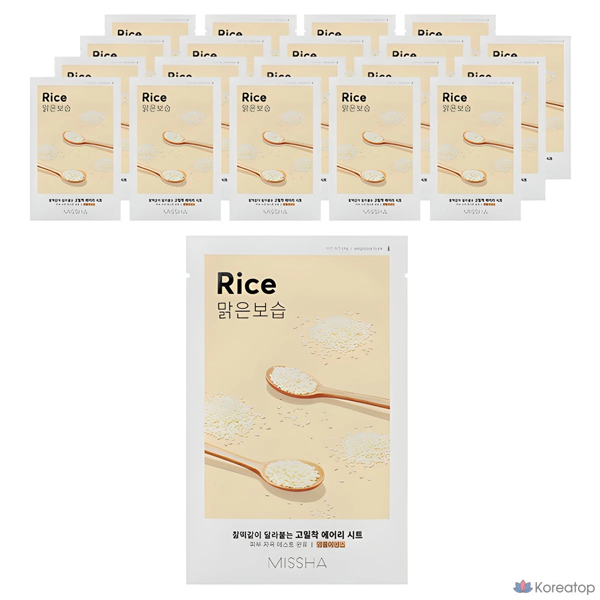 Тканевая маска для лица Missha Airy Fit Sheet Mask Rice, 20 шт.