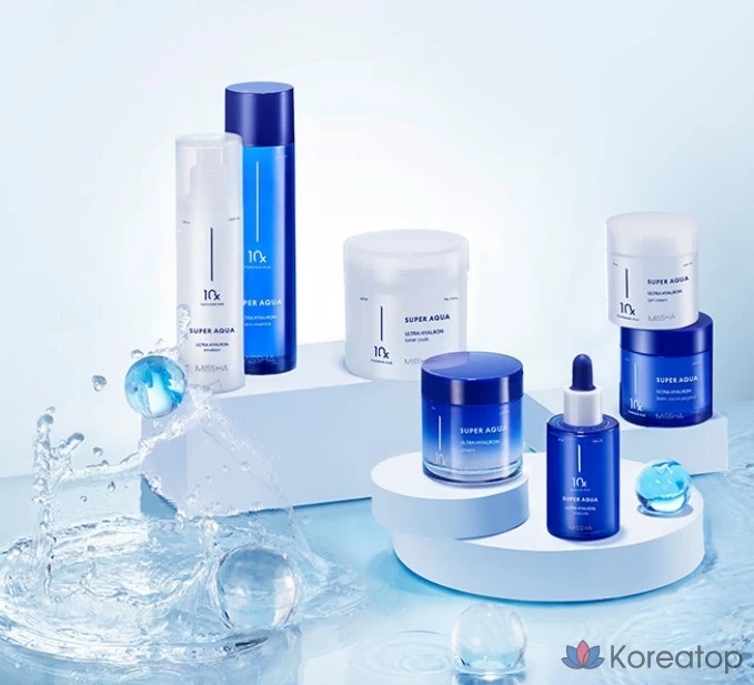 Тонер-пэды Missha Super Aqua Ultra Hyalron Toner Pad, 180 г, 90 шт.