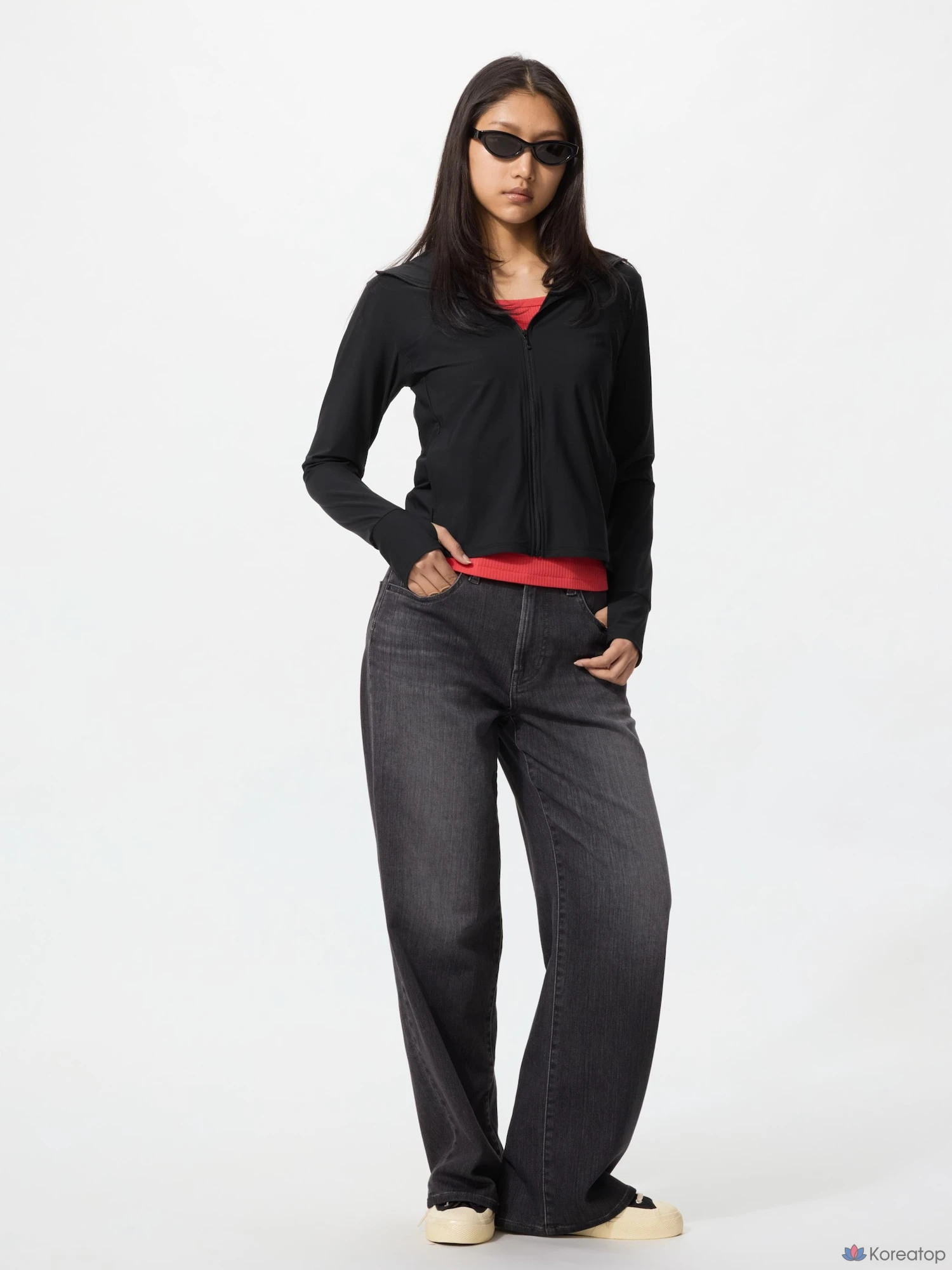 Худи на молнии Uniqlo Ultra Stretch AIRism UV Protection Full-Zip