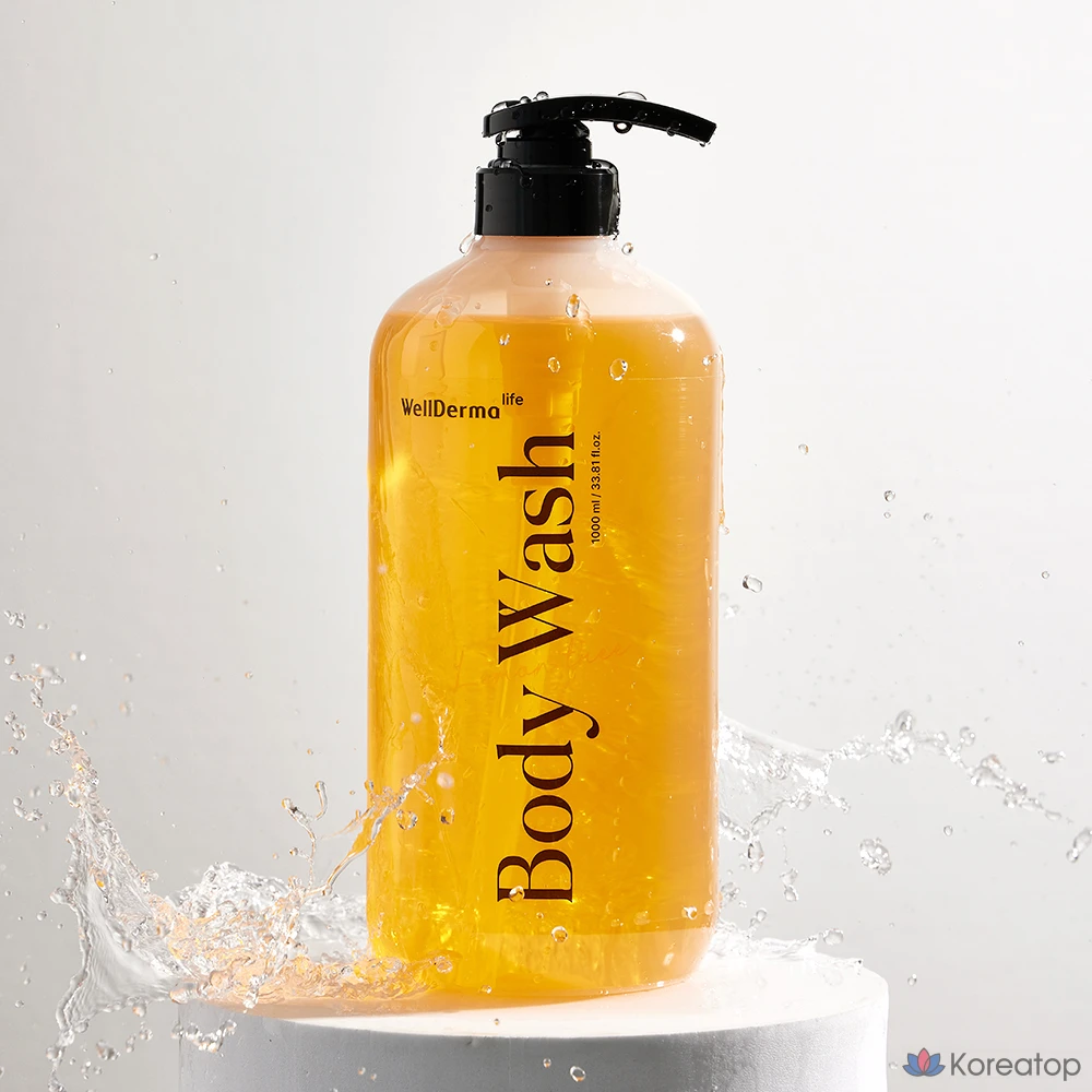 Очищающий гель для душа WellDerma Lemon Tree Low pH Body Wash, 1 л, 1 шт.