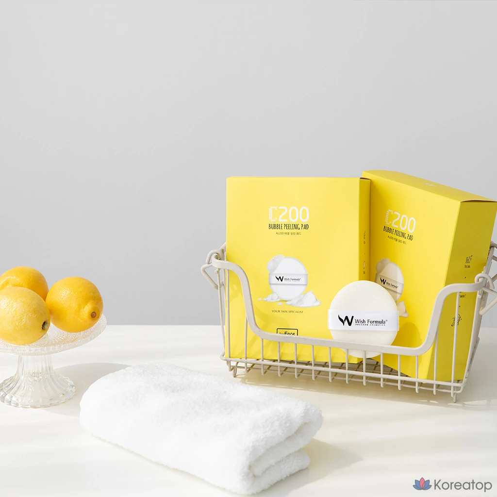 Пилинг-пэды Wish Formula C200 Bubble Peeling Pad, 4 шт.
