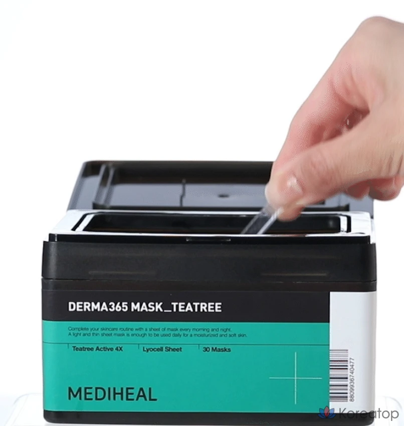Тканевая маска для лица MEDIHEAL Derma365 Mask Tea Tree, 30 шт.