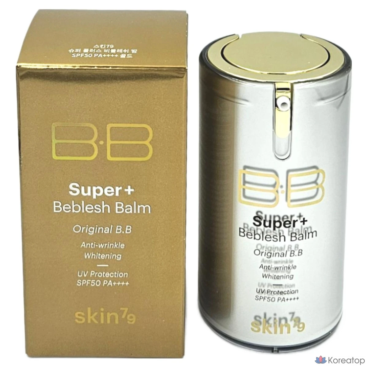 Бальзам для лица SKIN79 Super Plus Blemish Balm (SPF50/PA++), оттенок Gold, 40 мл, 1 шт.