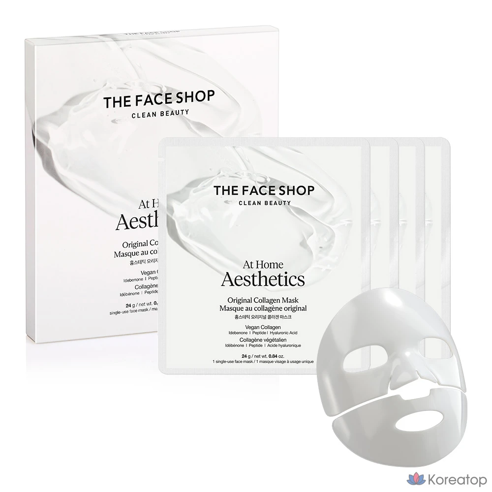 Тканевая маска для лица The Face Shop Homme Tastic Original Collagen Mask, 4 шт.
