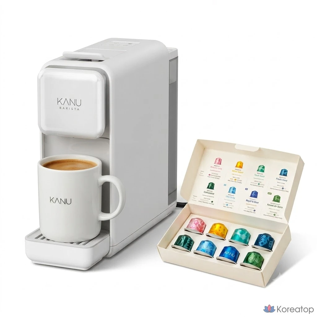 Кофемашина Kanu Barista Pebble, белый, 1 шт.