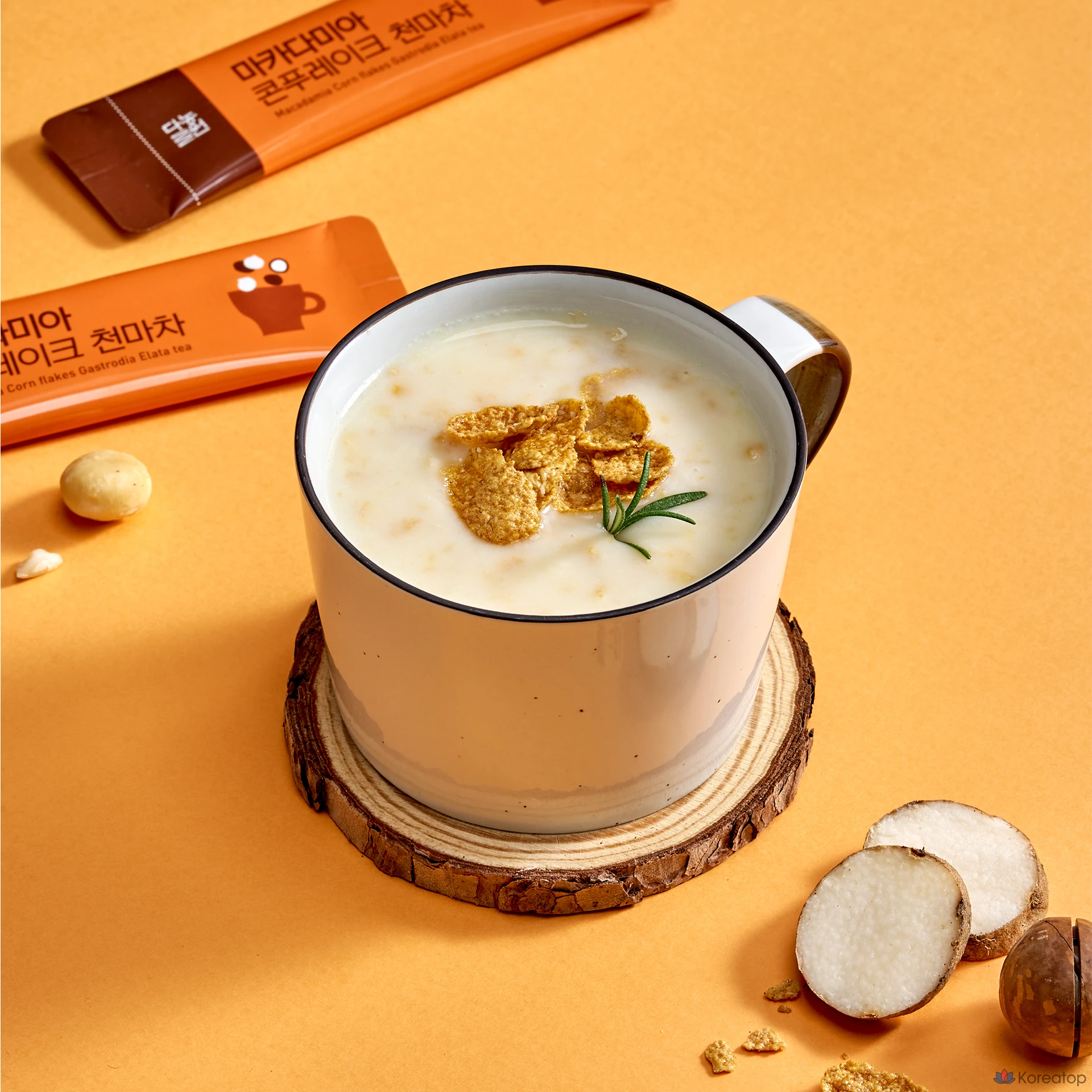 Чай Danongwon Macadamia Corn Flake Chonma, 18 г, 50 шт., фото 6