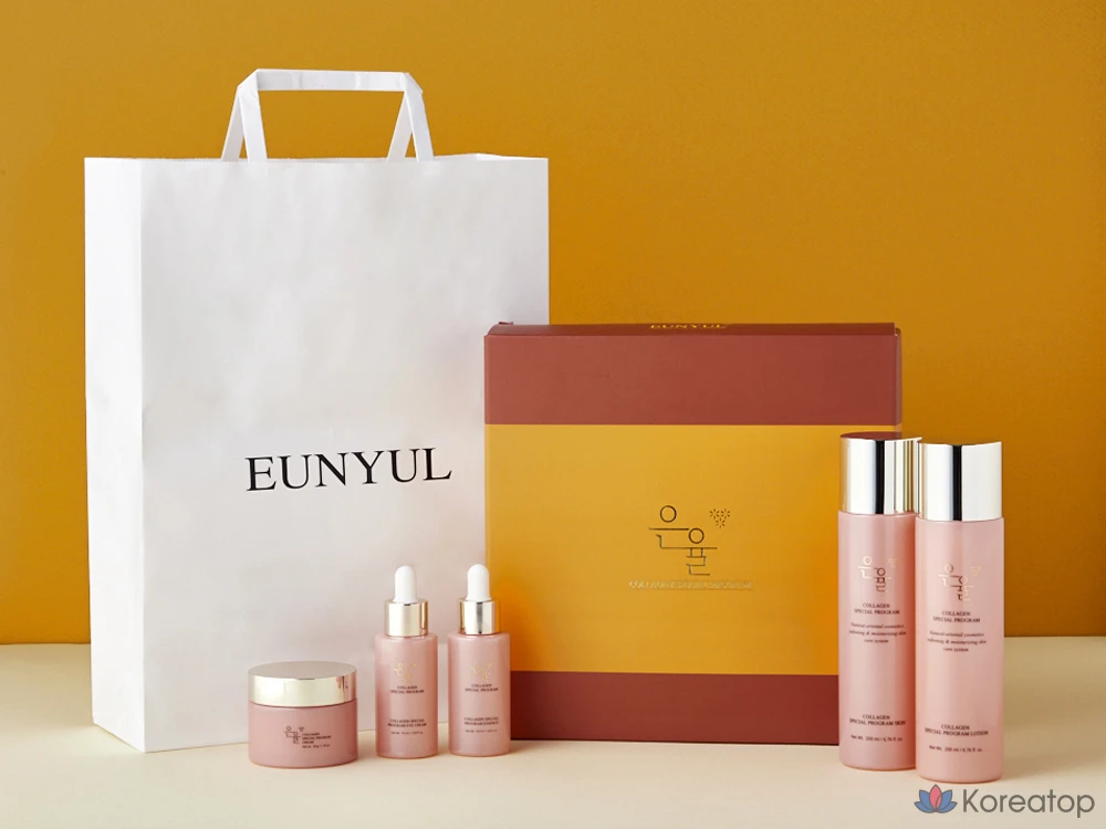 Набор для ухода Eunyul Collagen Special Program 5-piece Set + Shopping Bag, 1 шт.