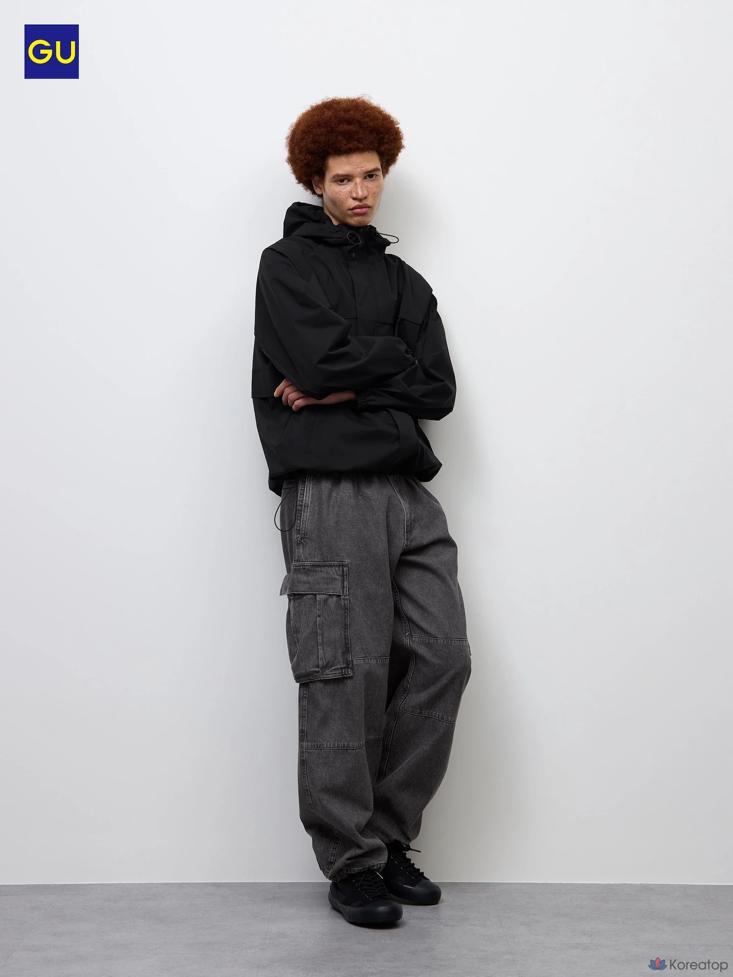 Джинсы-карго широкие Uniqlo Denim Wide Cargo Pants