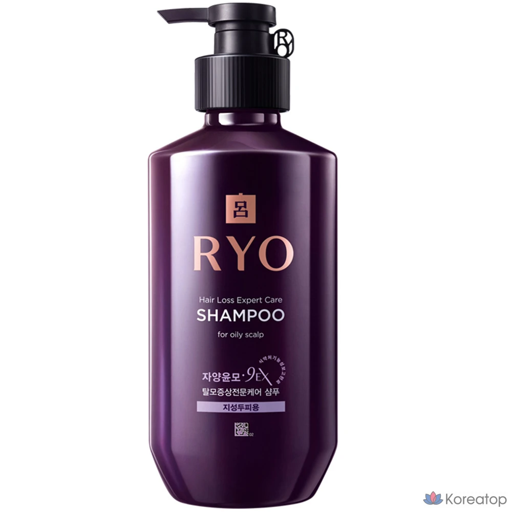 Шампунь для жирной кожи головы Ryo Jayang Yunmo 9EX Expert Hair Loss Care, 400 мл, 1 шт.