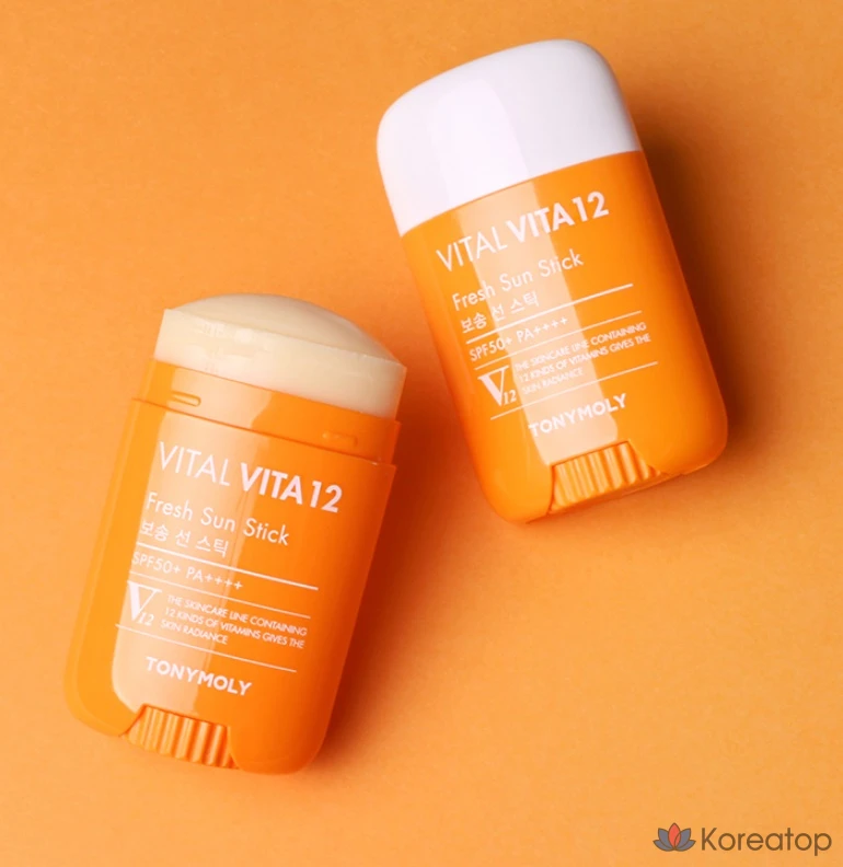Солнцезащитный стик Tony Moly Vital Vita12 Botsong Sun Stick SPF50+ PA++++, 22 г, 1 шт.