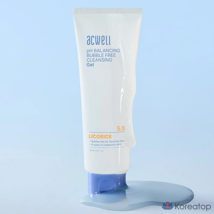 Гидрофильное масло Acwell pH Balancing Bubble Free Cleansing Gel, 160 мл, 1 шт.