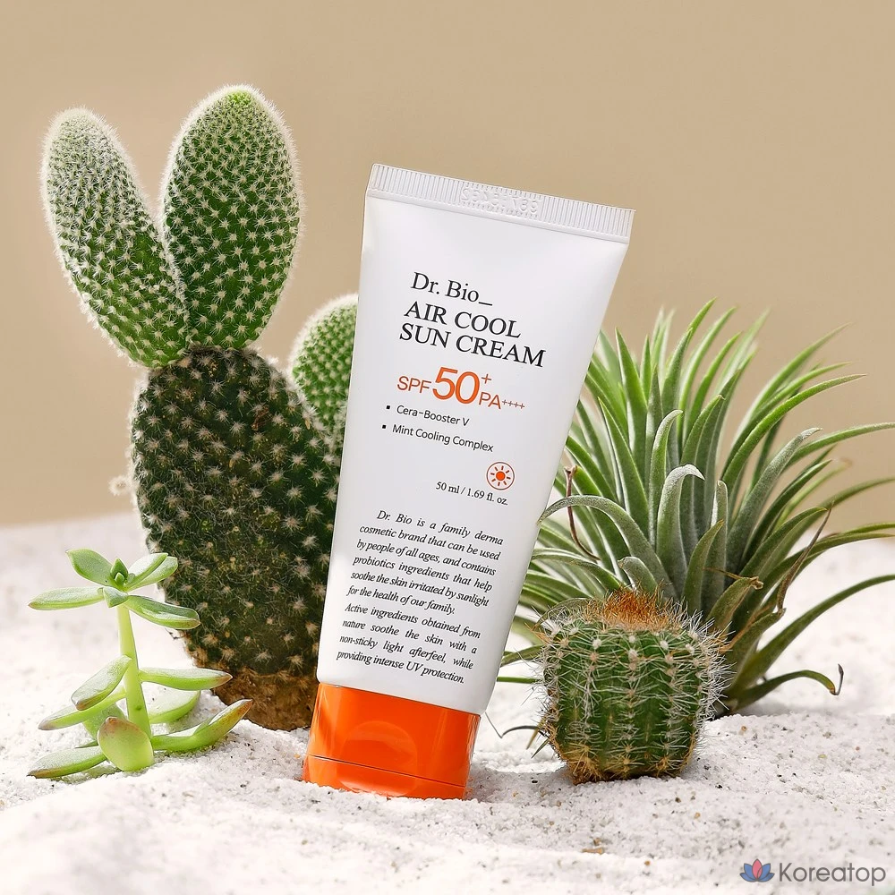 Солнцезащитный крем Dr. Bio Air Cool Mineral Sunscreen SPF50+ PA++++, 50 мл, 1 шт.