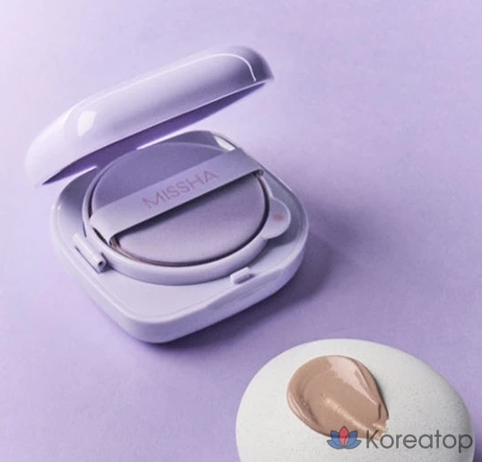 Кушон Missha Layering Fit Cushion Semi Glow, оттенок 21 Vanilla, 15 г, 1 шт., фото 4