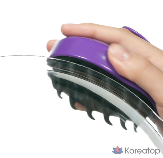 Массажная щетка для кожи головы Kundal Scalp Massage Shampoo Brush, фиолетовая, 1 шт.