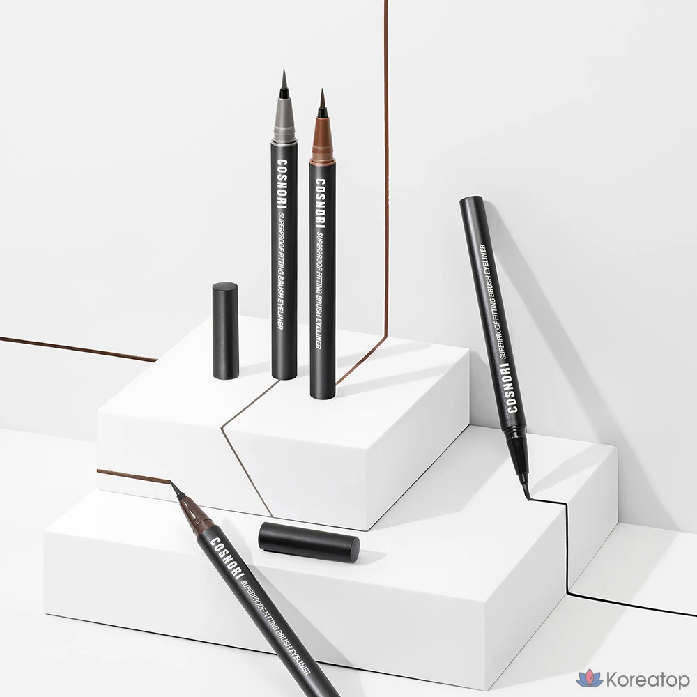 Айлайнер-кисть Cosnori Superproof Fitting Brush Eyeliner, оттенок 04 Ash Gray, 0.6 г, 1 шт., фото 3