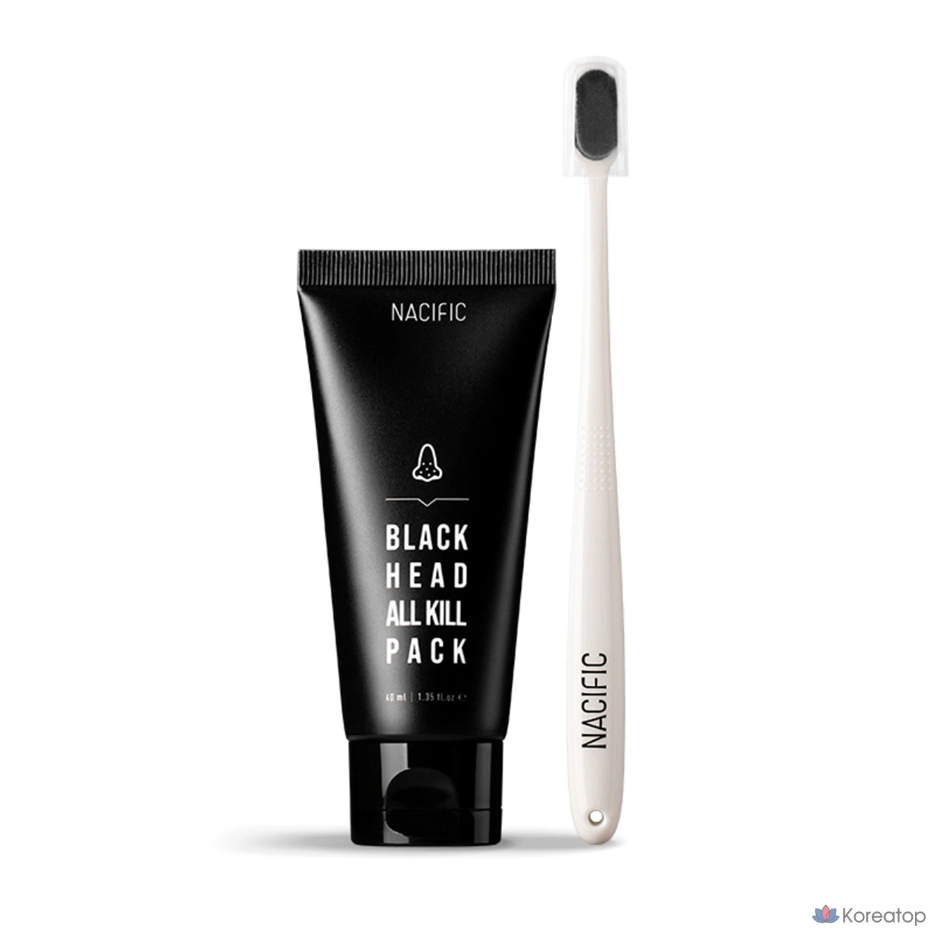 Маска для лица NACIFIC Blackhead All Kill Wash-off Mask + All Kill Brush, 1 шт.
