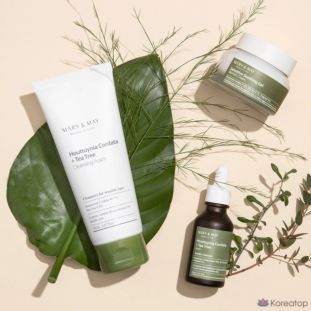 Очищающая пенка Mary&amp;May Heartleaf Tea Tree Pore Cleansing Foam, 150 мл, 1 шт.