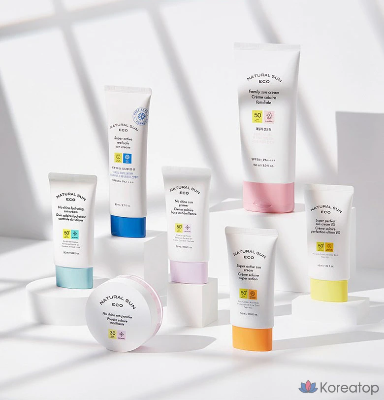 Солнцезащитный крем The Face Shop Natural Sun Eco Family Sun Cream SPF50+ PA+++, 150 мл, 1 шт.