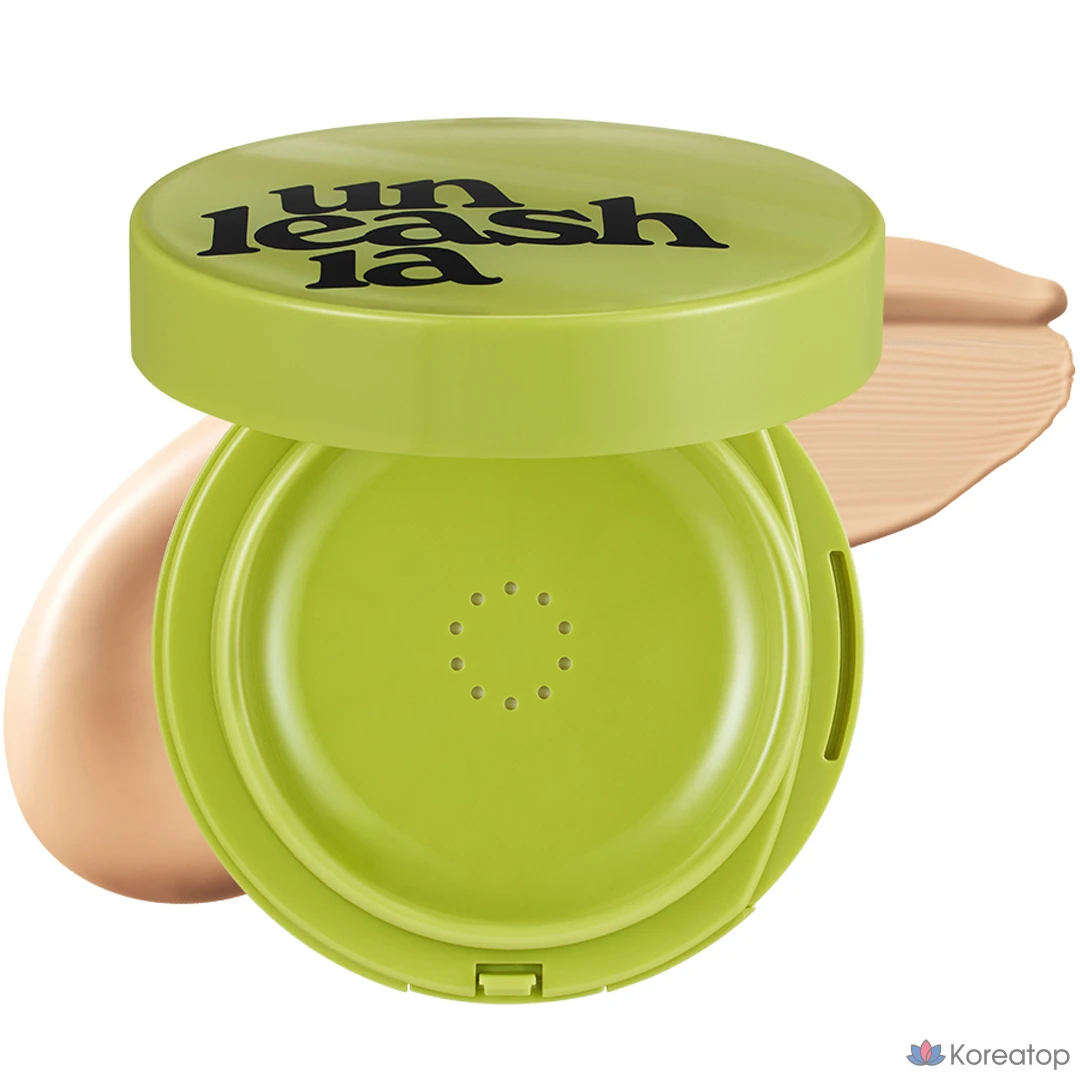 Кушон Unleashia Satin Wear Healthy Green Cushion, оттенок 23W Biscuit, 15 г, 1 шт.
