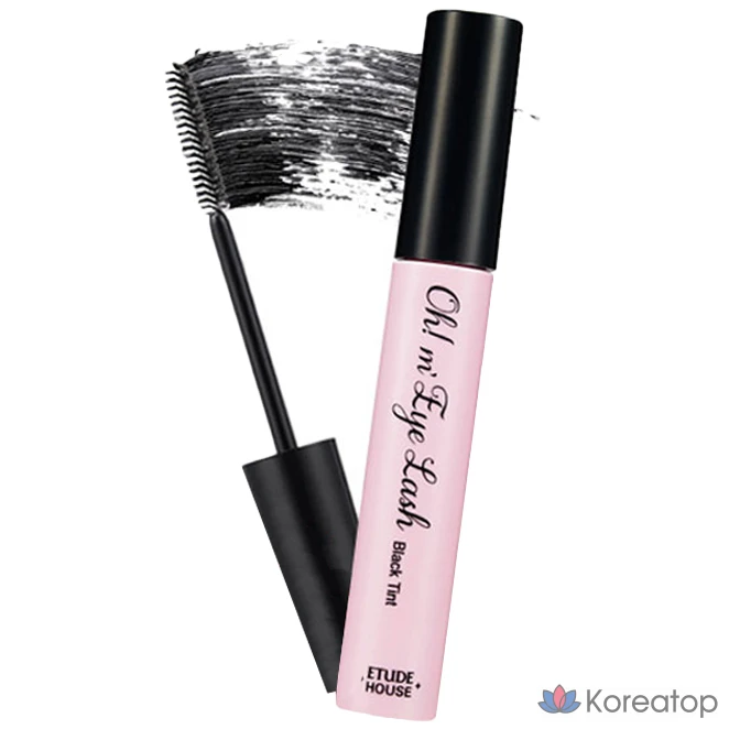 Тушь для ресниц Etude House Oh My Lash Saengnal Cara, оттенок 6 Black Tint, 7 мл, 1 шт.