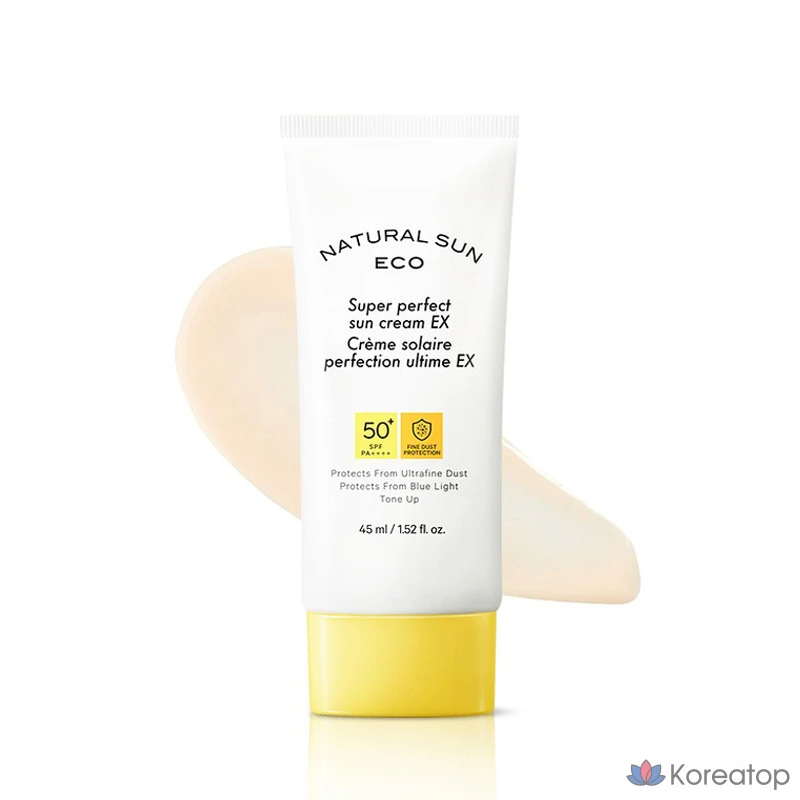 Солнцезащитный крем The Face Shop Natural Sun Eco Super Perfect Sun Cream EX SPF50+ PA++++, 45 мл, 1 шт.