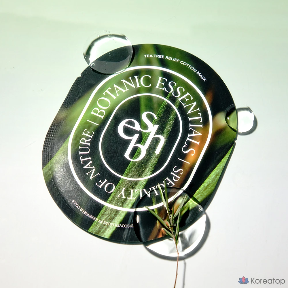 Тканевая маска для лица EssenHerb Tea Tree Relief Cotton Mask, 5 шт.