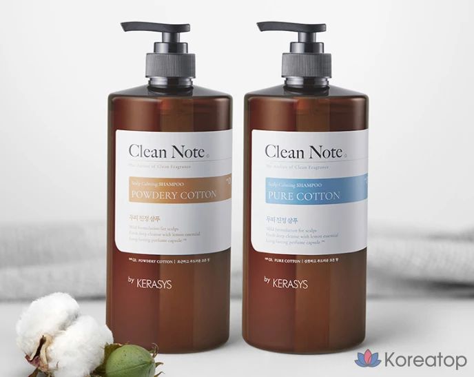 Шампунь KeraSys Clean Note Powder Cotton, 1 л, 1 шт.