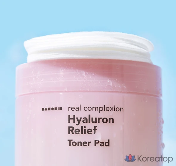 Тонер-пэды HANSKIN Real Complexion Hyaluron Relief Toner Pad, 210 мл, 60 шт.