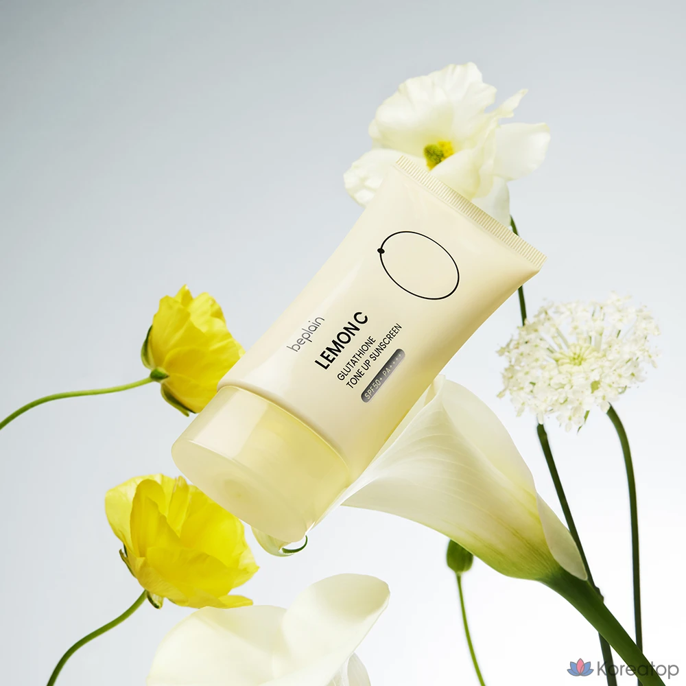 Солнцезащитный крем Beplain Lemon C Glutathione Tone-up SPF 50+ PA++++, 50 мл, 1 шт.