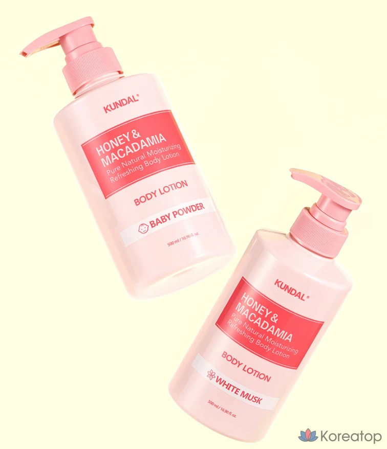 Лосьон для тела Kundal Honey & Macadamia Pure Body Lotion White Musk, 500 мл, 1 шт.