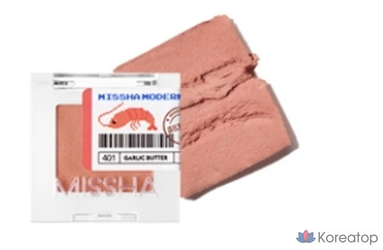 Теневые пэды для век Missha Modern Pot Pact Eyeshadow, оттенок 401 Garlic Butter, 1 шт., фото 2