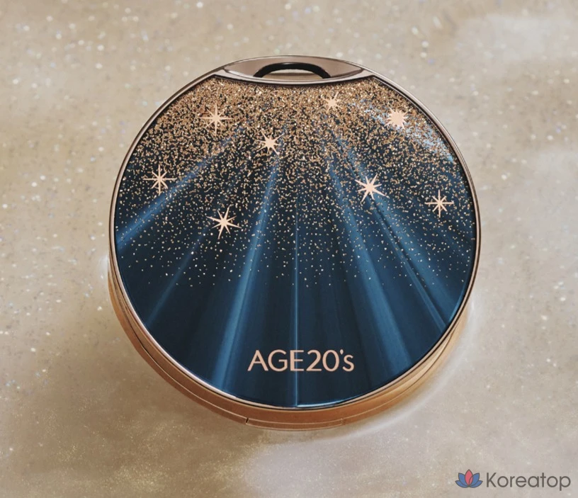 Пилинг AGE 20S Black Gold Edition Pact Case + Refill, оттенок 23 Medium Beige, 14 г, 2 шт.