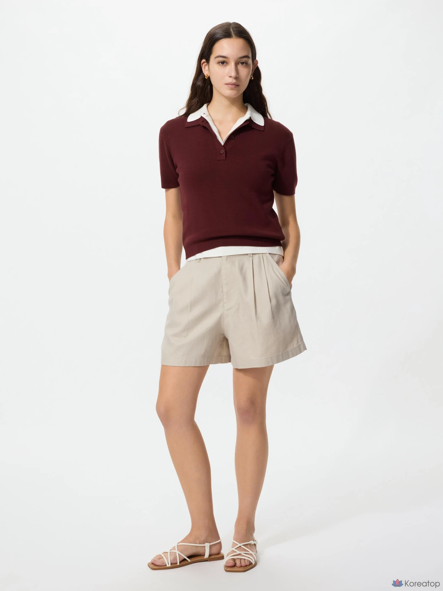 Шорты Uniqlo Linen Cotton Short Pants