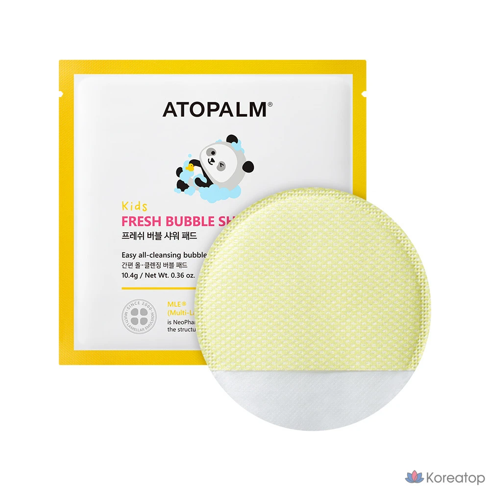 Пэды для душа Atopalm Kids Fresh Bubble Shower Pad, 52 г, 5 шт.