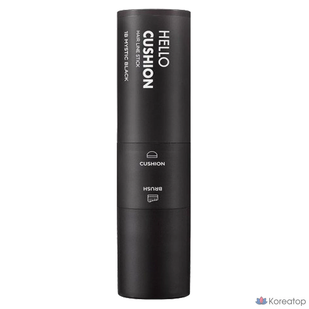 Кушон для волос Mise en Scene Hello Cushion Hairline Stick, оттенок 1B Mystic Black, 1 шт.