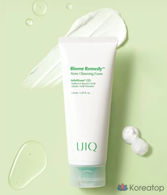 Очищающая пенка UIQ Biome Remedy Acne Cleansing Foam, 150 мл, 1 шт., фото 4