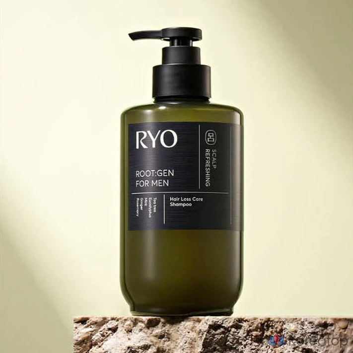 Шампунь Ryo Rootgen Men's Customized Anti-Hair Loss Care, аромат чайного дерева и эвкалипта, 515 мл, 1 шт.