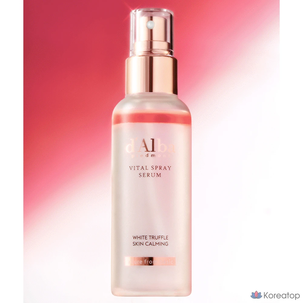 Спрей-сыворотка d'Alba White Truffle Vital Spray Serum + Набор для ухода 2-piece Set (Спрей-сыворотка 100 мл + Гель-пенка для умывания 15 мл), 2 шт.