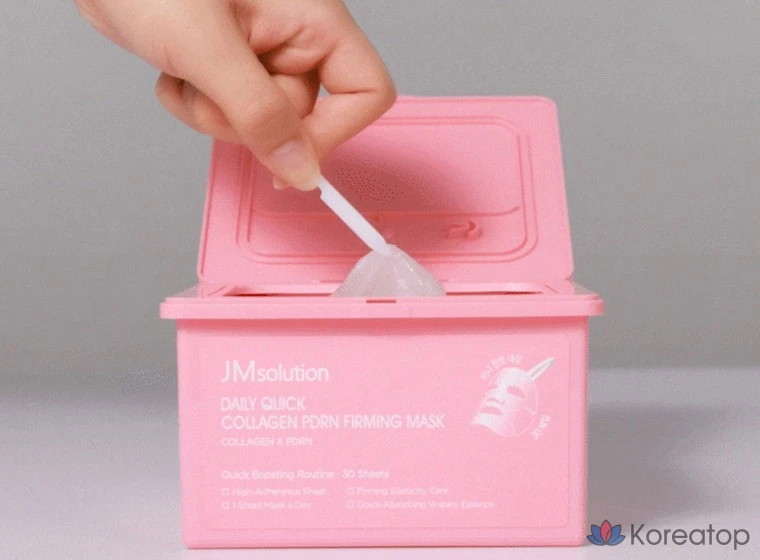 JM Solution Daily Quick Collagen PDRN Маска для придания упругости и эластичности, 350 мл, 15 шт, 30 шт, фото 3