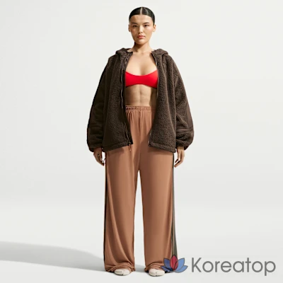 Худи на молнии женское Nike Skims Sherpa Oversized Full-Zip Hooded Jacket, фото 13
