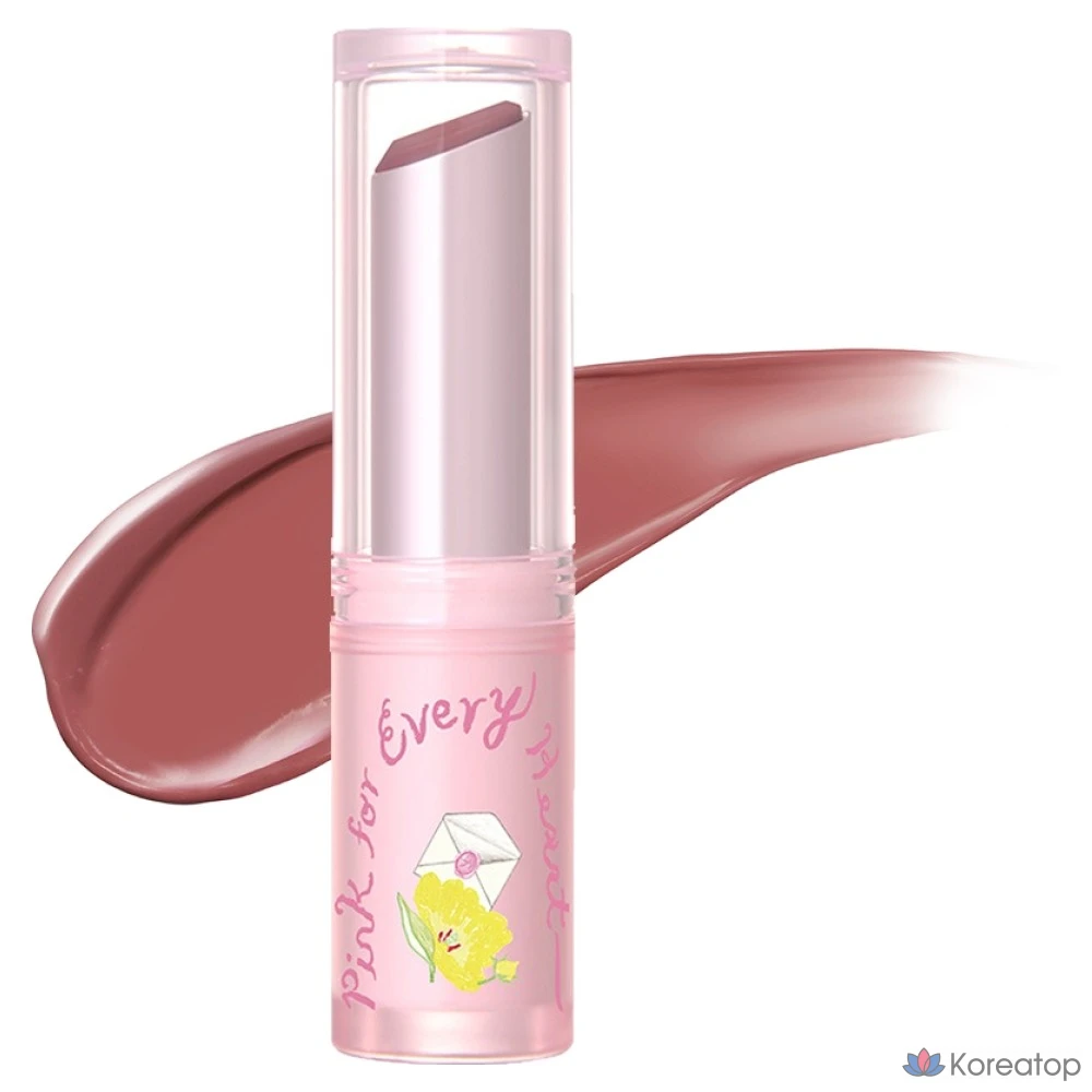 Бальзам для губ AGE 20S Pink For Every Heart Edition Care Glow Lip Balm, оттенок 03 Pluff, 3.5 г, 1 шт.