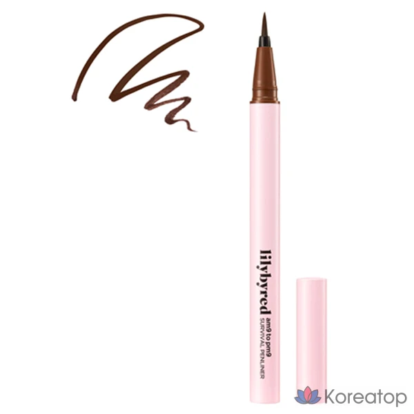 Подводка для глаз Lilybyred 9to9 Survival Pen Liner, оттенок Walnut Brown, 0.6 г, 1 шт.