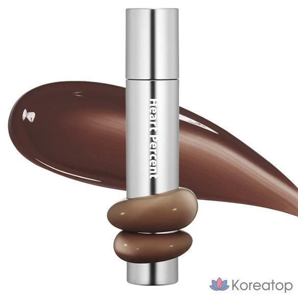 Тинт для губ Heart Percent Dot On Mood One Way Glowy Lip Tint, оттенок 08 Earthy Brown, 4 г, 1 шт.