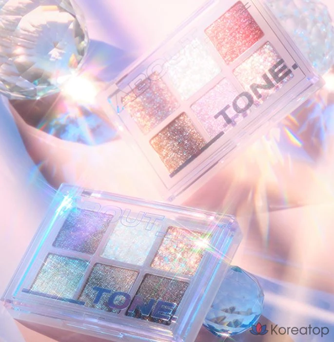 Тени для век ABOUT TONE Oh My Glitter Pop Eyeshadow, оттенок 01 O:Stunner, 1 шт., фото 9