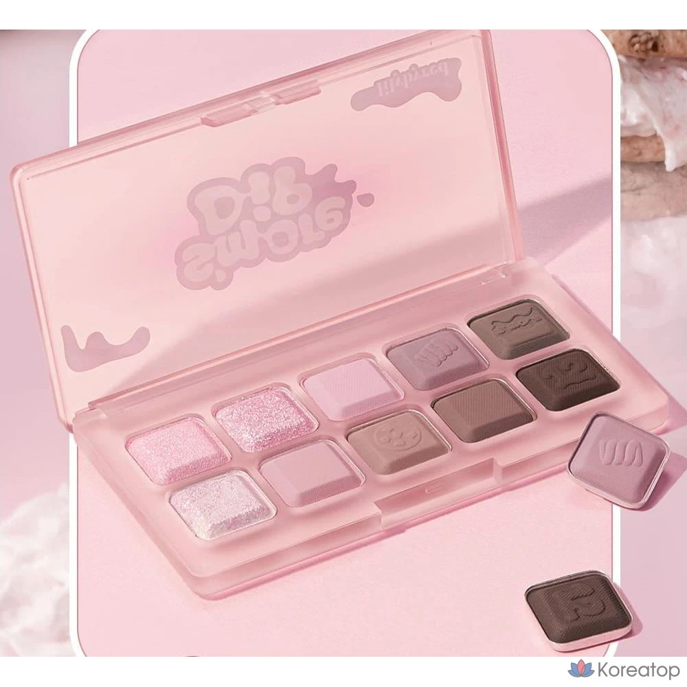 Палетка теней для век Lilybyred Mood Keyboard Eye Palette, оттенок Strawberry Chip S'more, 1 шт., фото 3